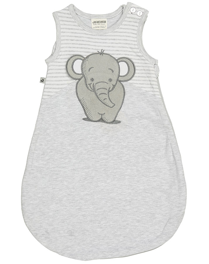Schlafsack JACKY ELEPHANT in hellgrau melange