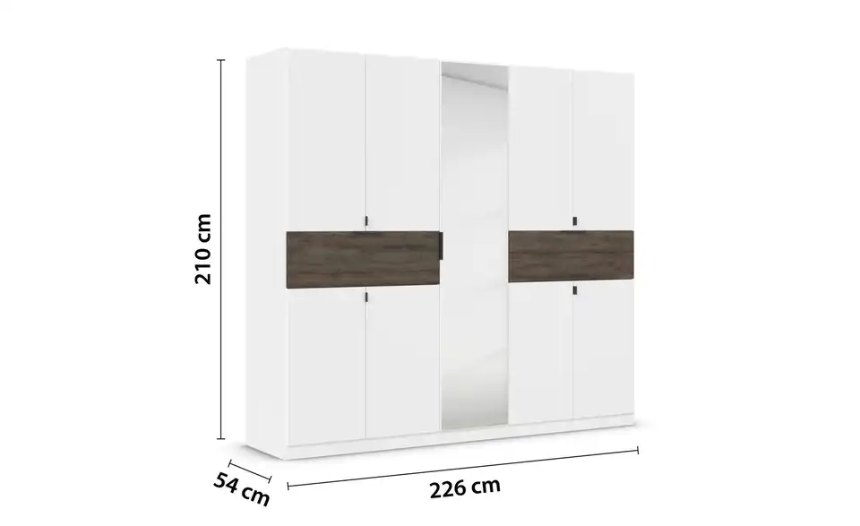 Drehtürenschrank 9 Stück 226 cm