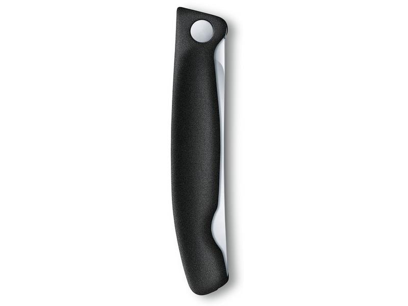 Victorinox Gemüsemesser Swiss Classic Schwarz Schwarzes, faltbares Rüstmesser 11 cm
