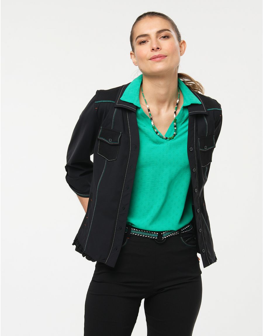 Veste chemise noire