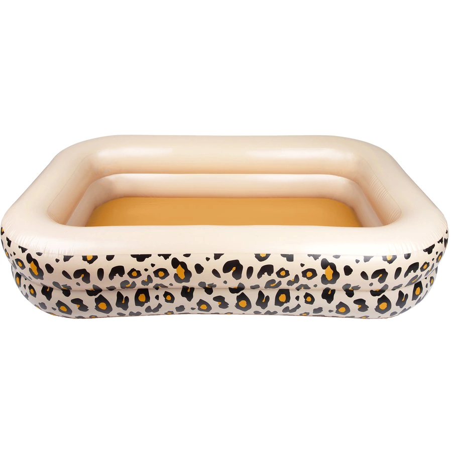 Swim Essentials Aufblasbarer Pool Panther Druck Beige