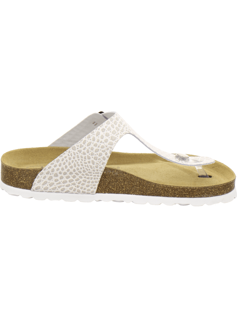 Zehensteg Sandalen Damen beige-crocco