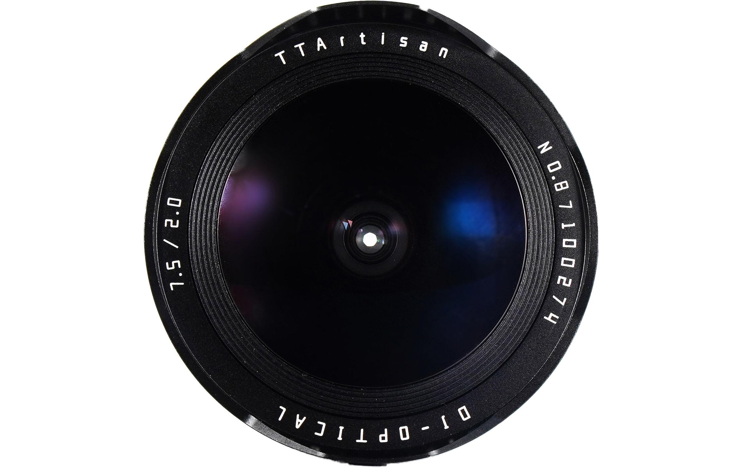 Festbrennweite 7.5mm F/2 Fisheye – MFT<br>Fischaugenobjektiv mit grosser F2.0-Blende