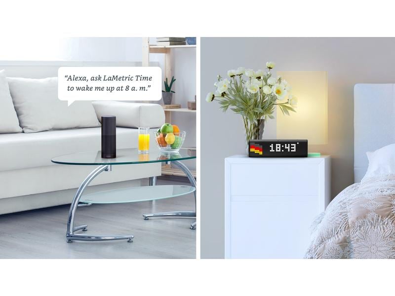 LaMetric Smart-Display LaMetric Time LaMetric TIME Tischuhr für Smart Home
