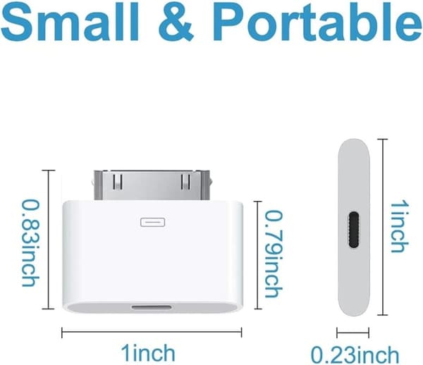3 stk.8-pinners til 30-pinners lynadapter for iPhone, iPad ..