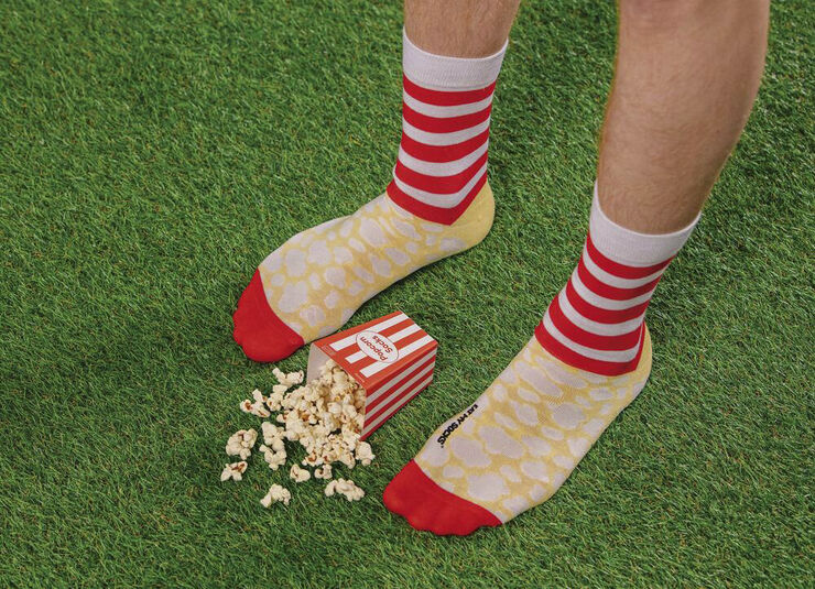 Eat My Socks Strømper - PopCorn Multi
