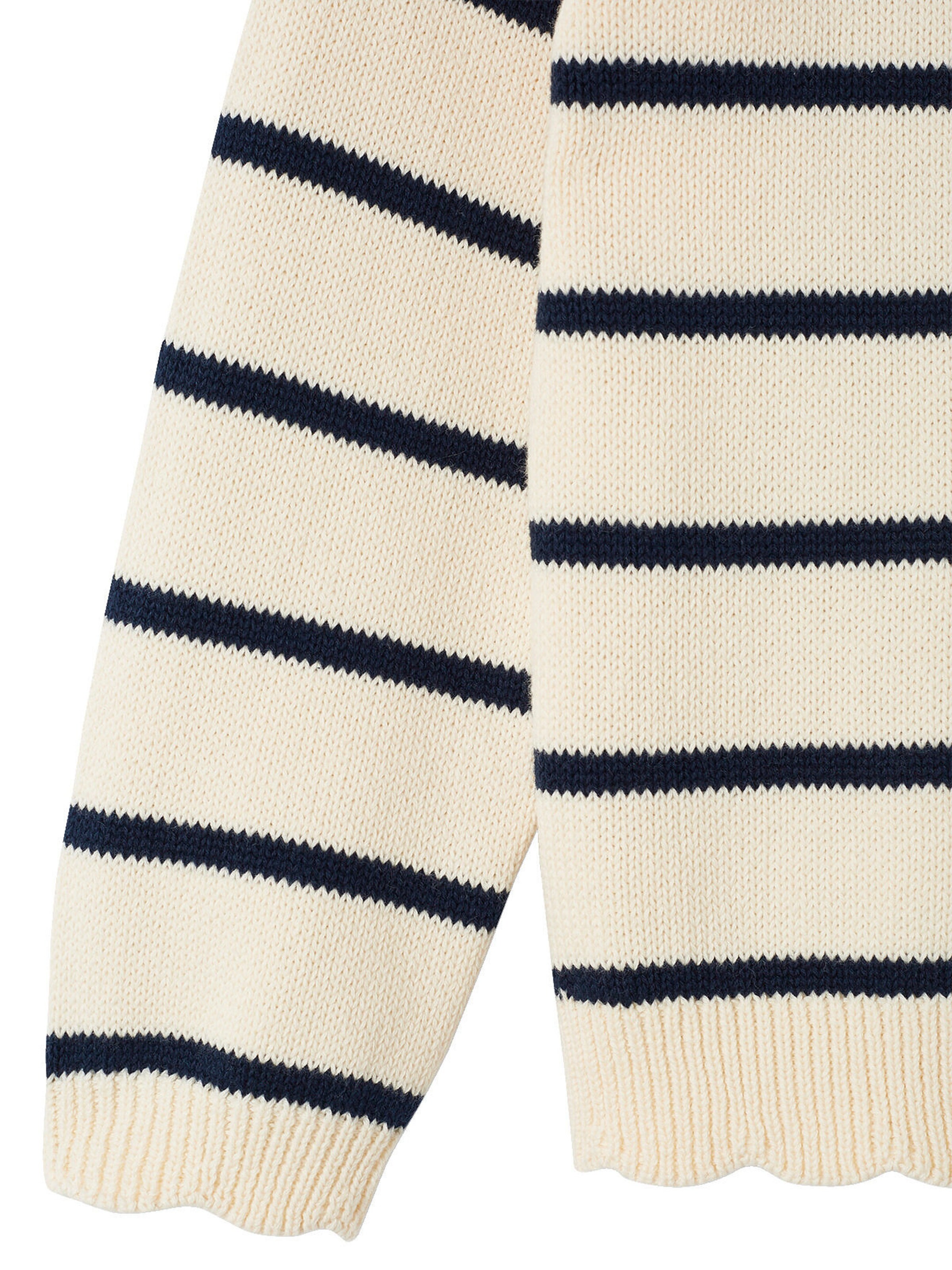 Vertbaudet Mädchen Ringelpullover marine gestreift