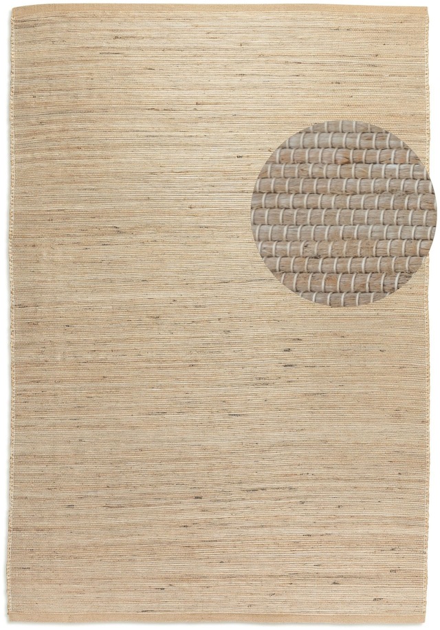 HANSE Home Teppich »Dhaka Juteteppich« rechteckig 5 mm Höhe Läufer, handgewebt, Jute, Wolle, Natur, Wohnzimmer, Flur, Klassisch