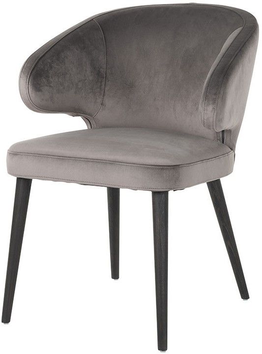 Eetkamerstoel 210467 Stone Velvet Indigo B61.5 x D61.5 x H81 cm