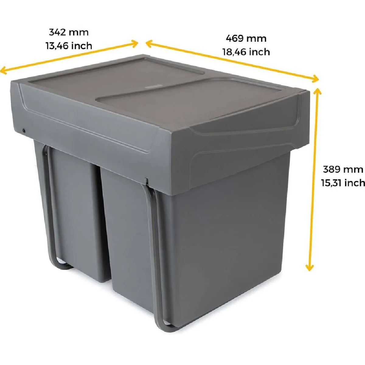 EMUCA Cook - Gris anthracite