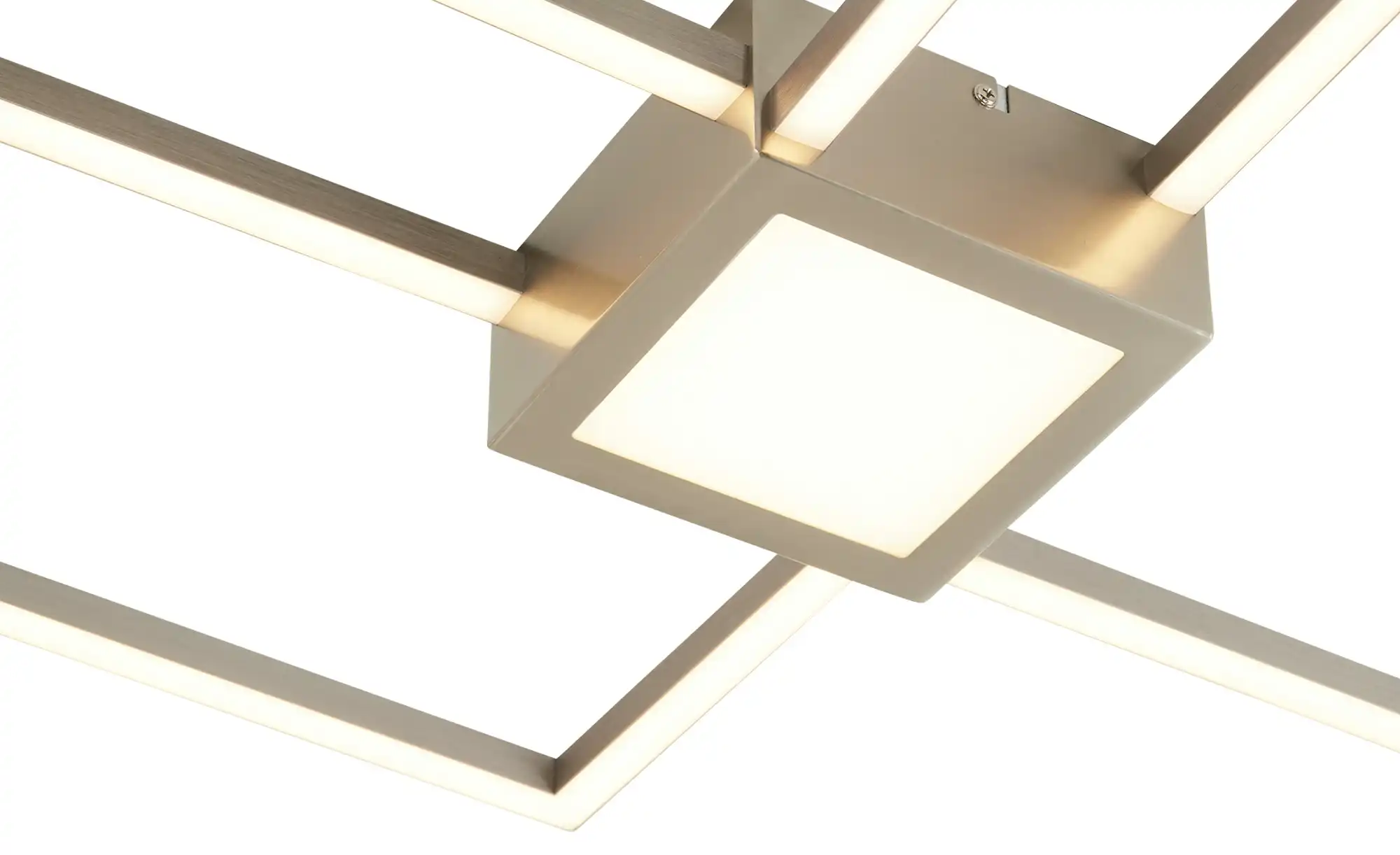 Trio LED-Deckenleuchte Nickel matt