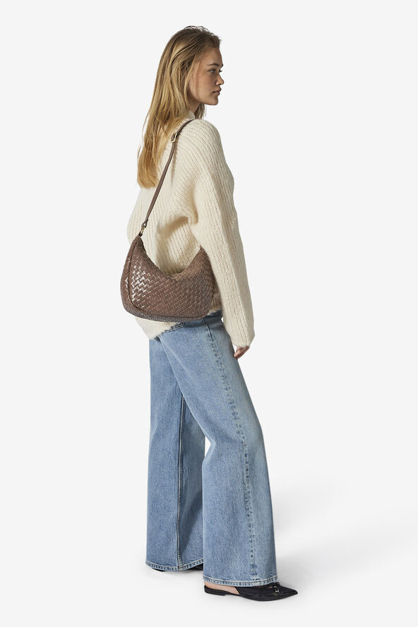 ADAX Salerno shoulder bag Marlin Taupe