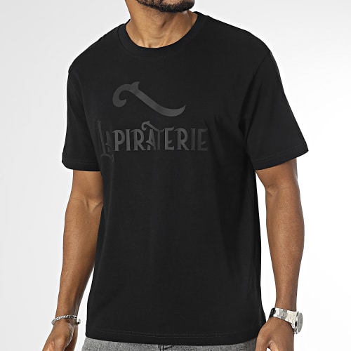 Tee Shirt Oversize Large Logo Noir Noir