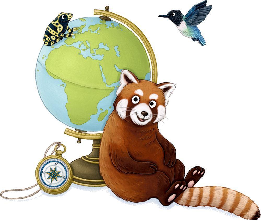 Natur-Stickerwelt - Atlas - Tiere der Welt