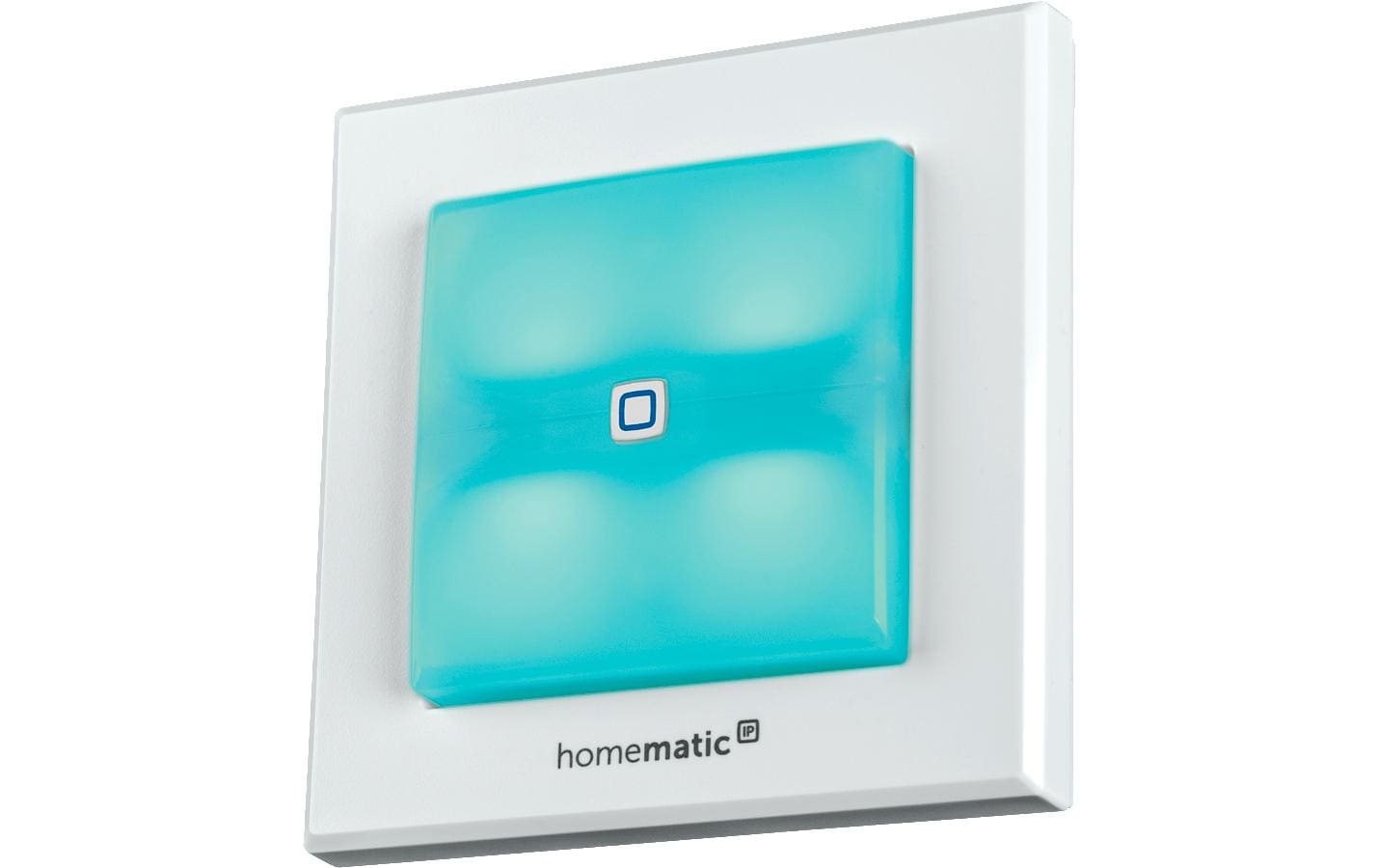 Smart Home Funk-Schaltaktor für MarkenschalterNetzbetriebener Funk-Schaltaktor mit zwei Tasten samt Signalleuchte – HmIP-BSL