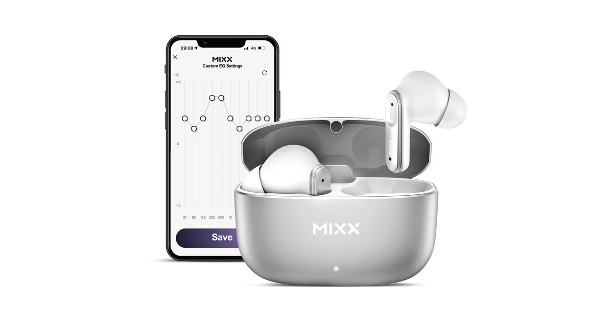 MIXXStreamBuds Custom 3 True Wireless Earbuds  headset  (Zilver)