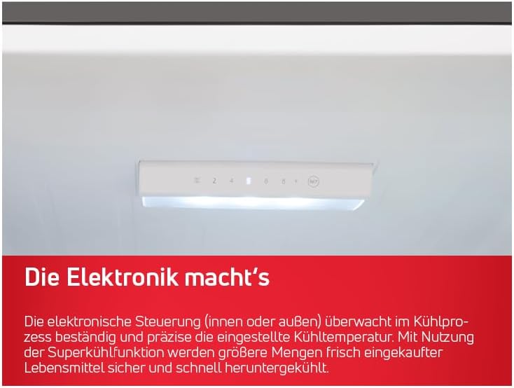 Amica AKG 3840 W Kühl-/Gefrierkombination/Doppeltürer / 144(H) x 47,4(B) / Weiß/Weniger Abtauen dank FrostControl