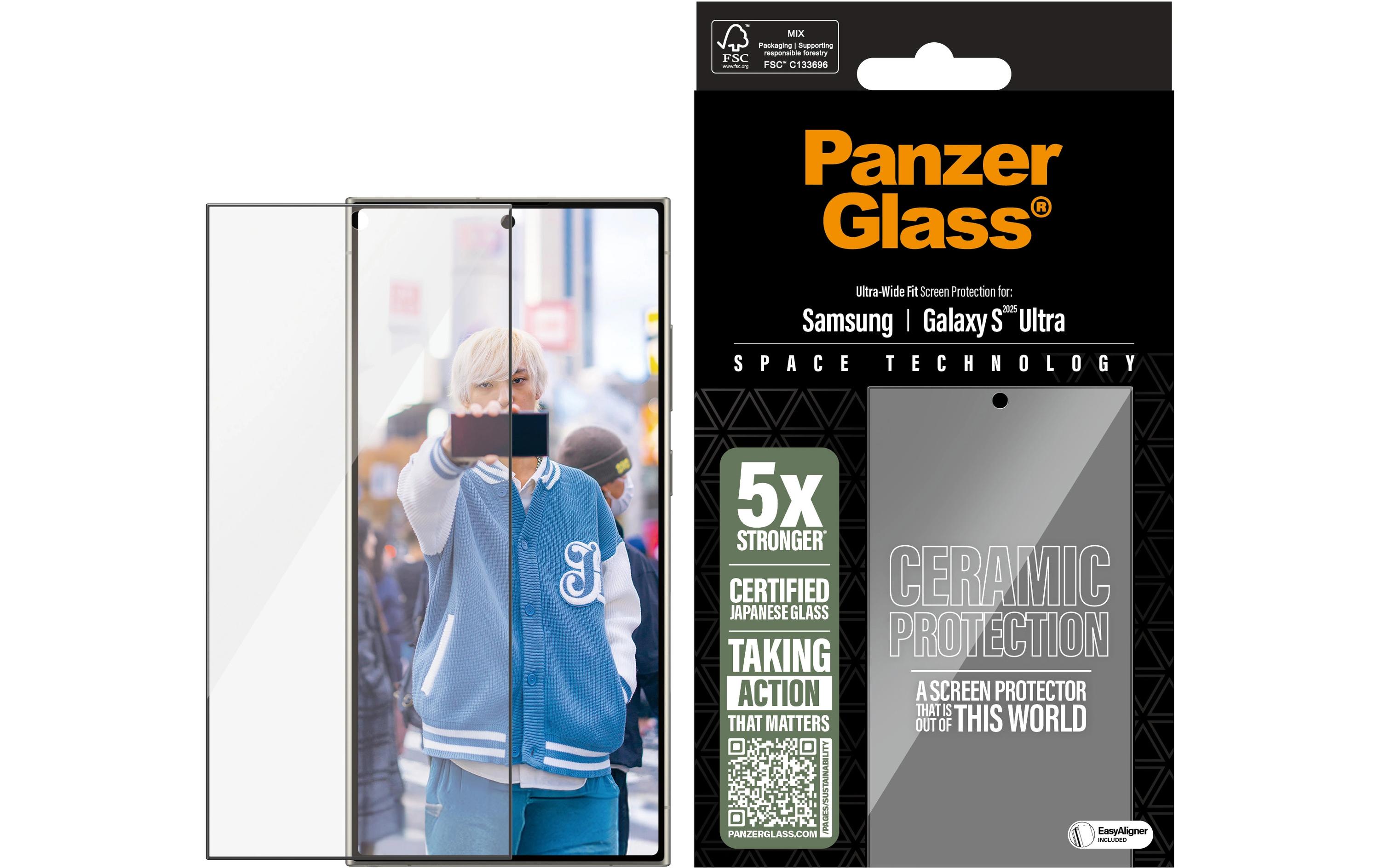 Displayschutz Ultra Wide Fit Galaxy S25 Ultra CeramicDisplay-Schutzfolie für das Samsung Galaxy S25 Ultra