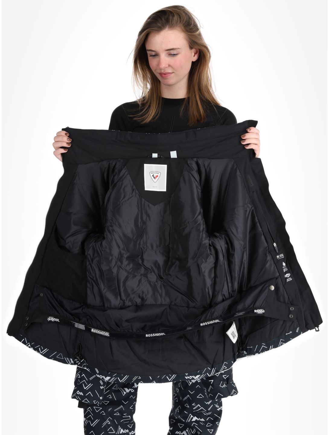 W Staci Print Puffy ski-jas dames