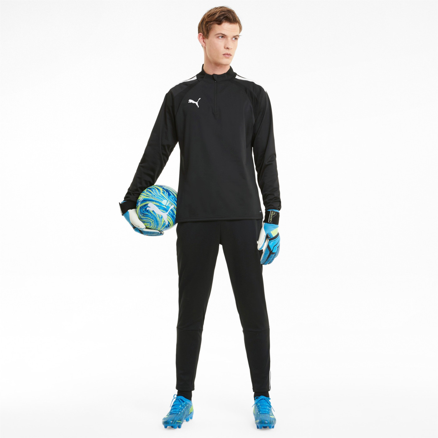 PUMA teamLIGA Trainingstrui 1/4-Zip Zwart