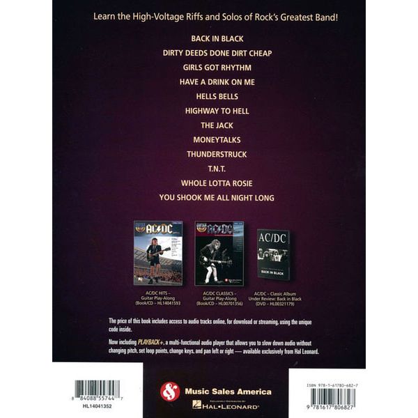 Hal Leonard AC/DC Guitar Signature Licks