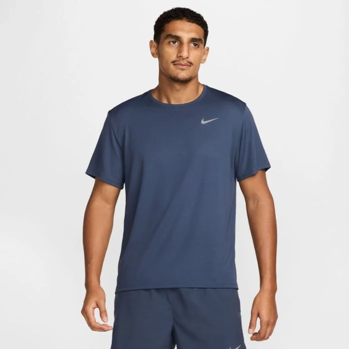 Nike Herre T-shirts Dri-FIT UV Miler Short Sleeve Tee Blå