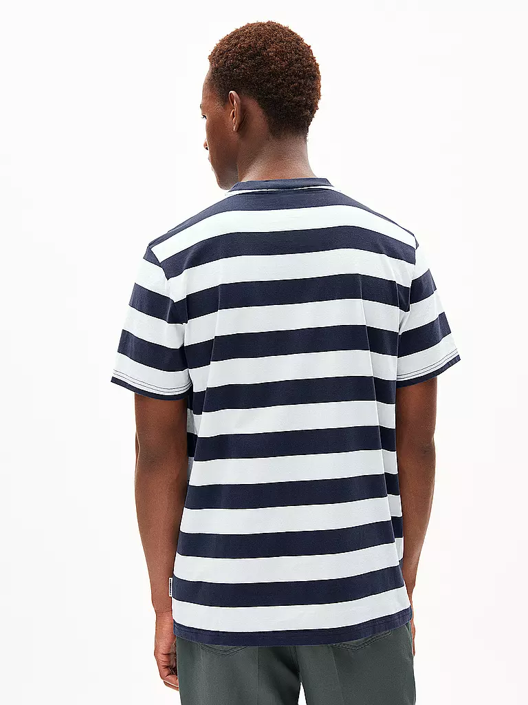 ARMEDANGELS T-Shirt BAHAAR STRIPES blau