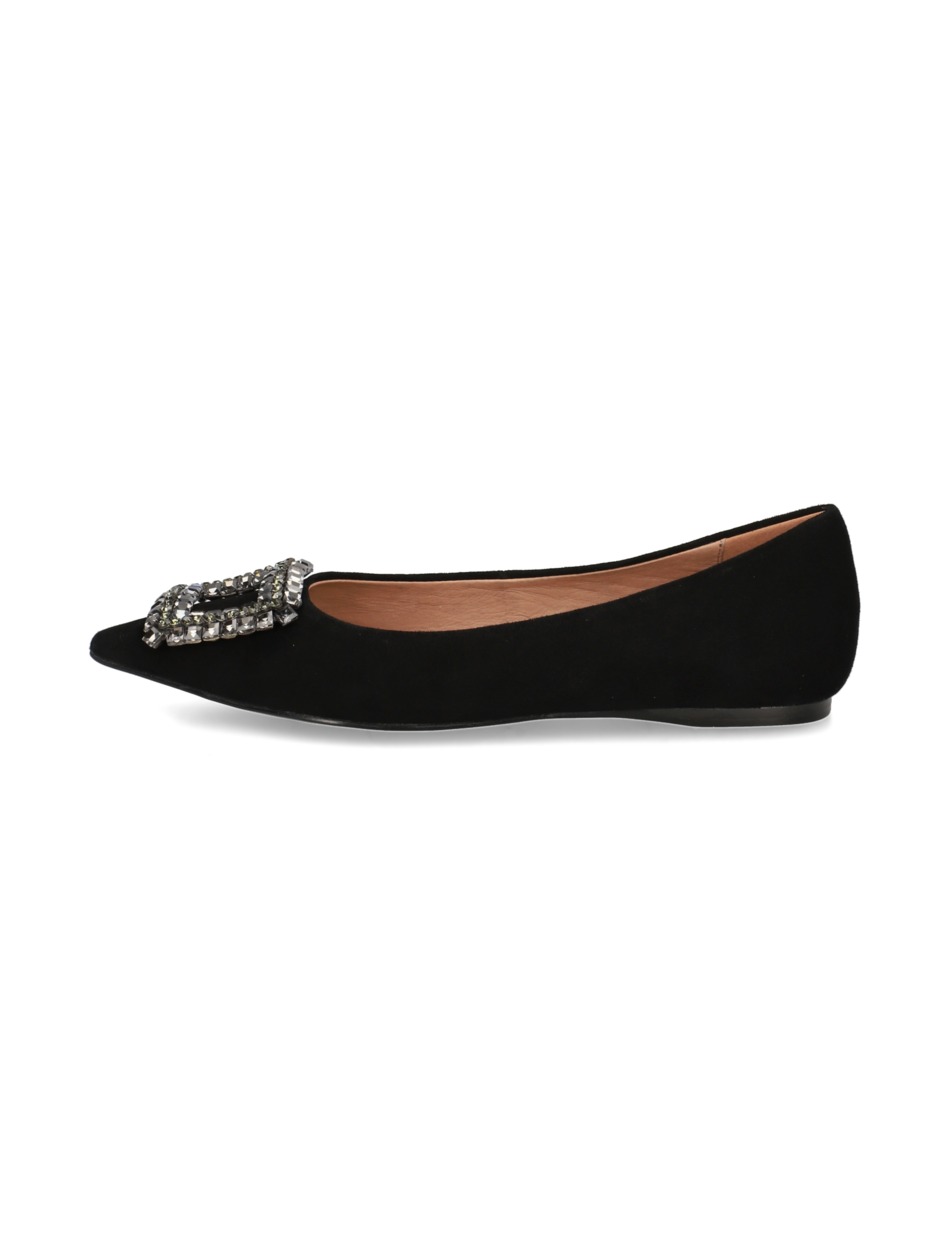 Veloursleder Ballerina