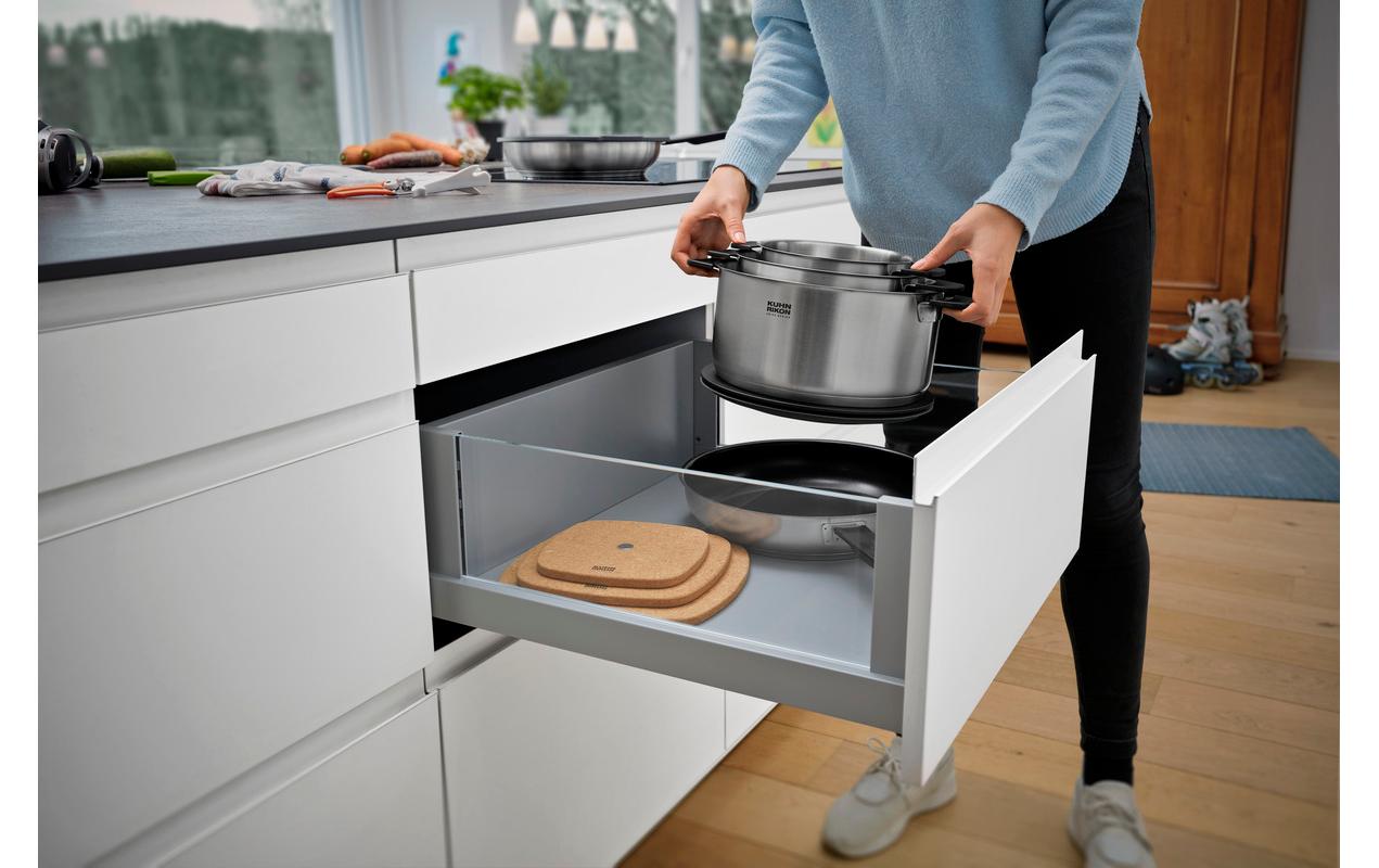 Kochtopf-Set Smart & Compact 16 cm/20 cm/24 cm, 3-teilig<br>Stapelbare Kochtöpfe