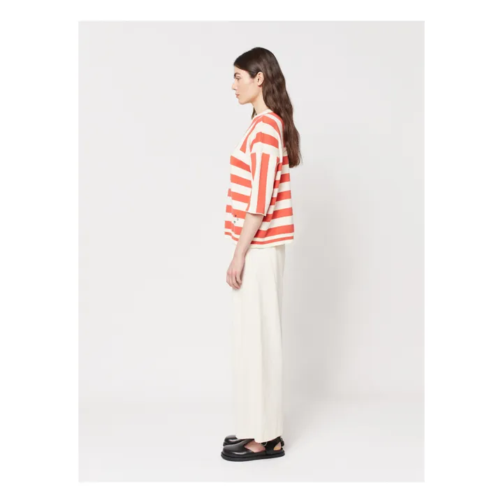 Bobo Choses Pantalon Large à Pinces - Collection Femme  | Ecru