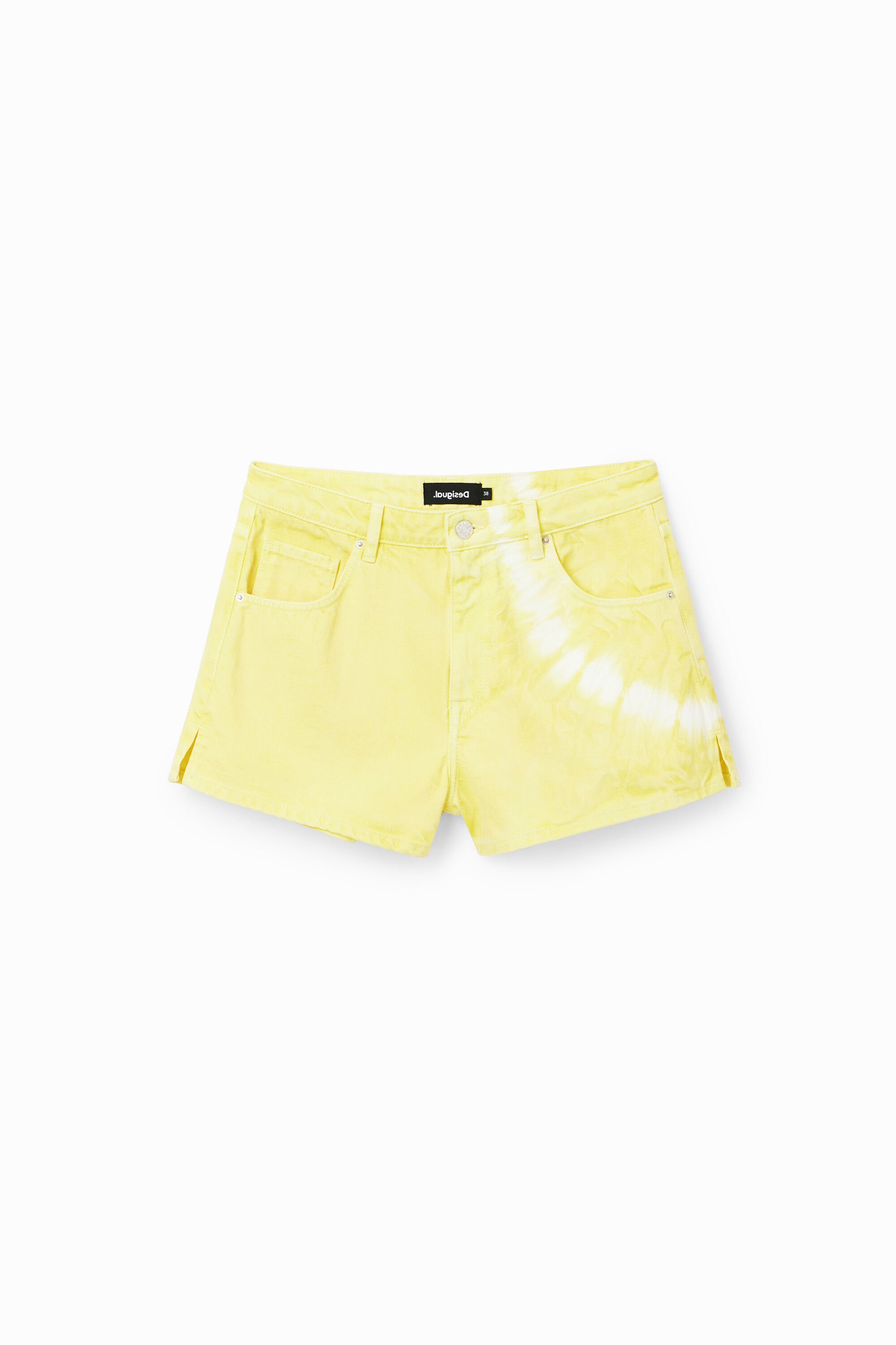 Short en jean tie and dye