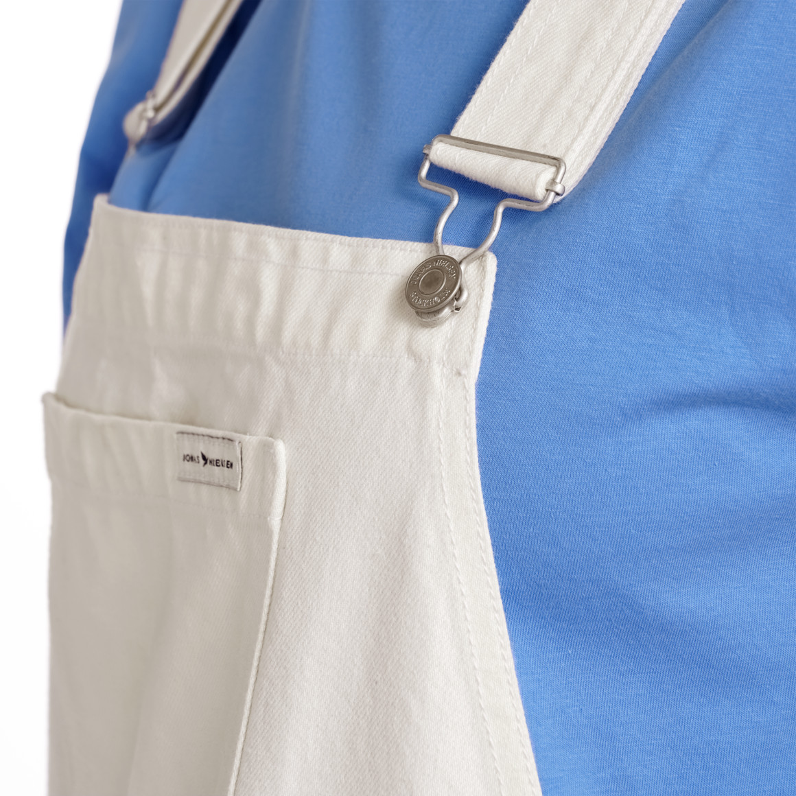 Jonas Nielsen Damen Latzhose in Denim-Optik weiss