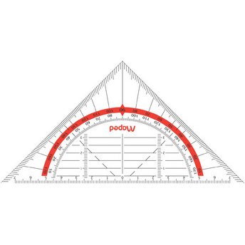 Equerre géométrique Geo-Flex, hypoténuse: 160 mm
