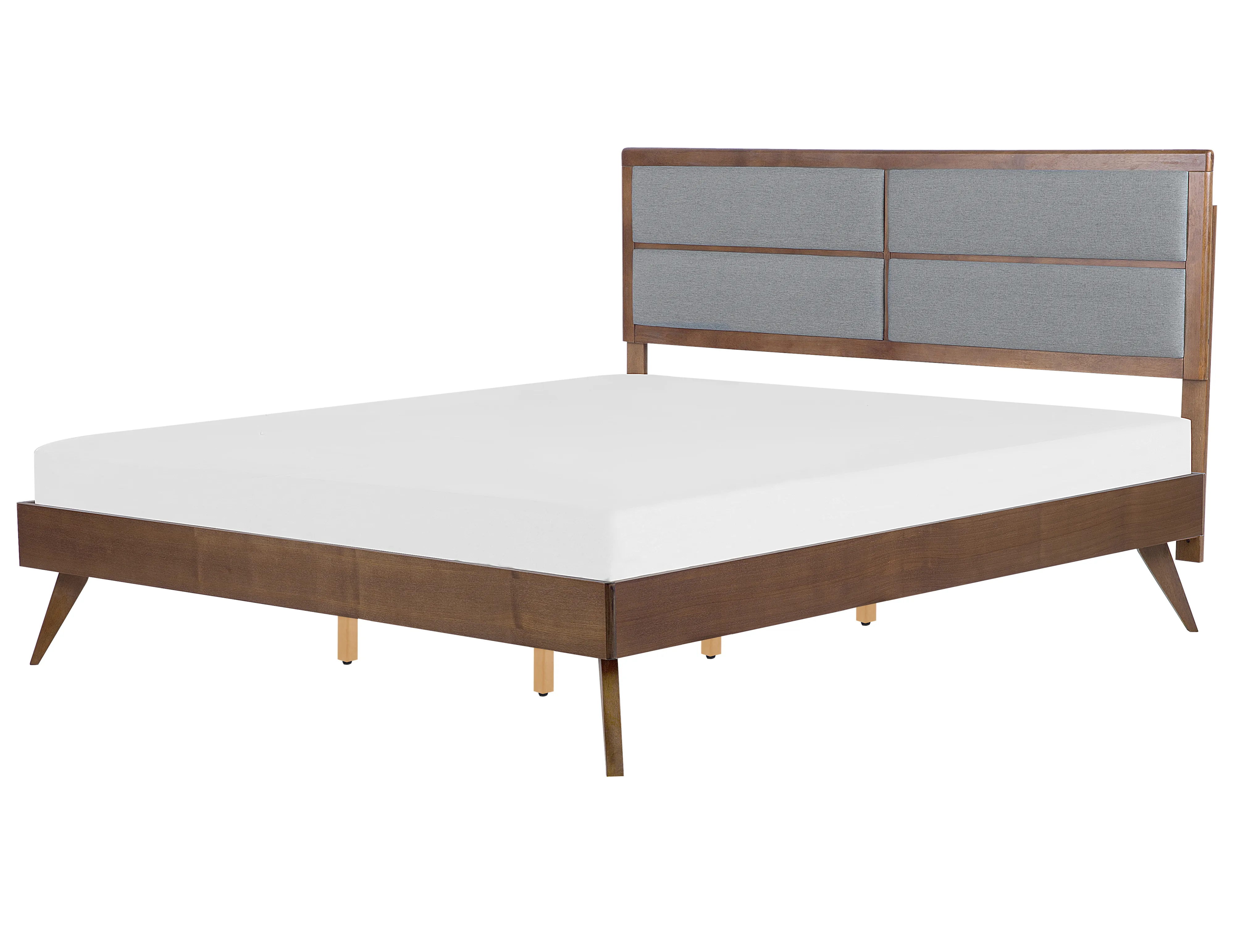 Bed POISSY 180 x 200 cm Donker essenhout