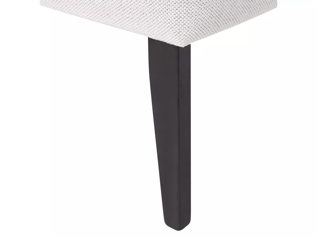 Divan côté droite en tissu blanc BIARRITZ