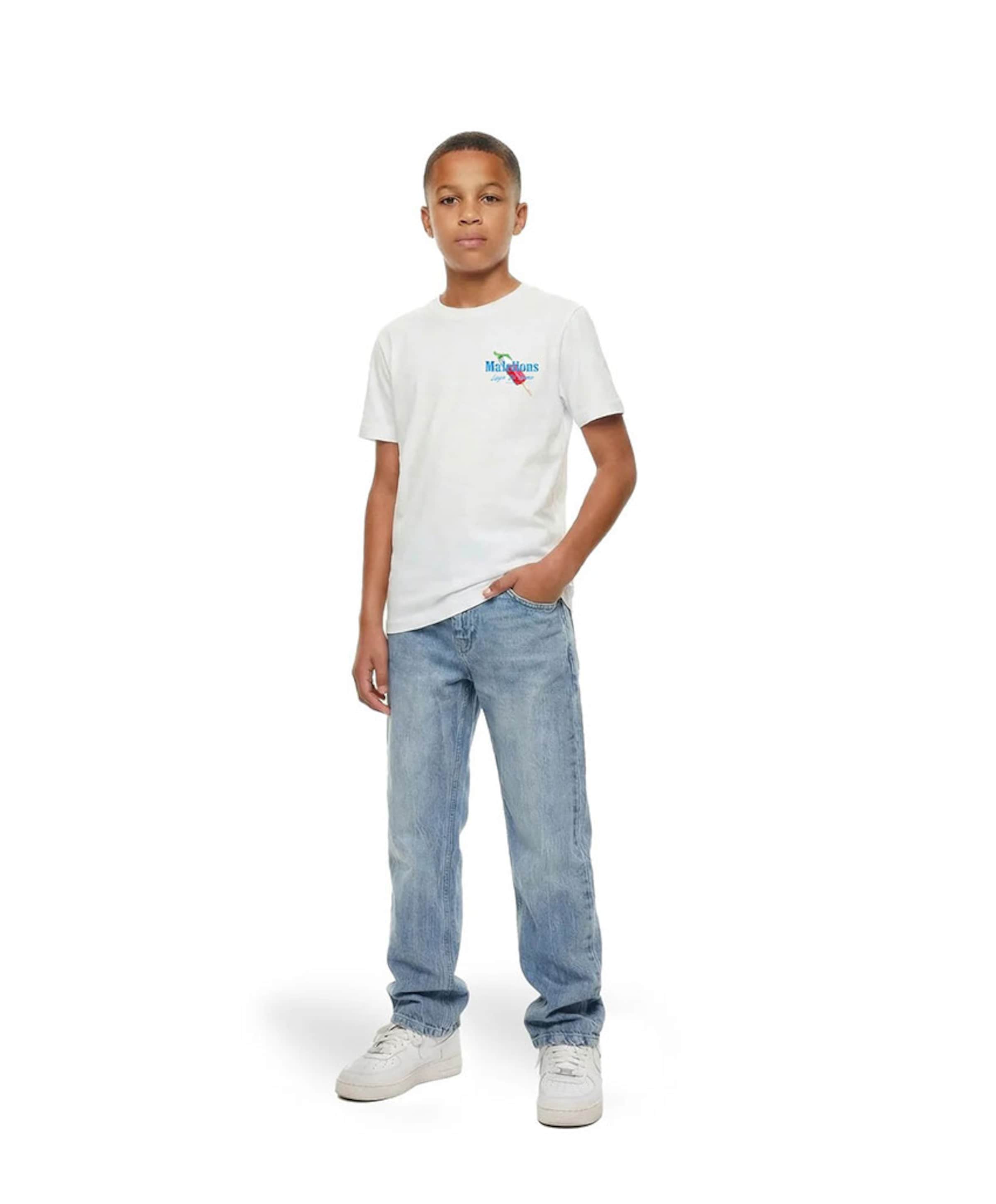 Malelions Jongens T-shirt wit