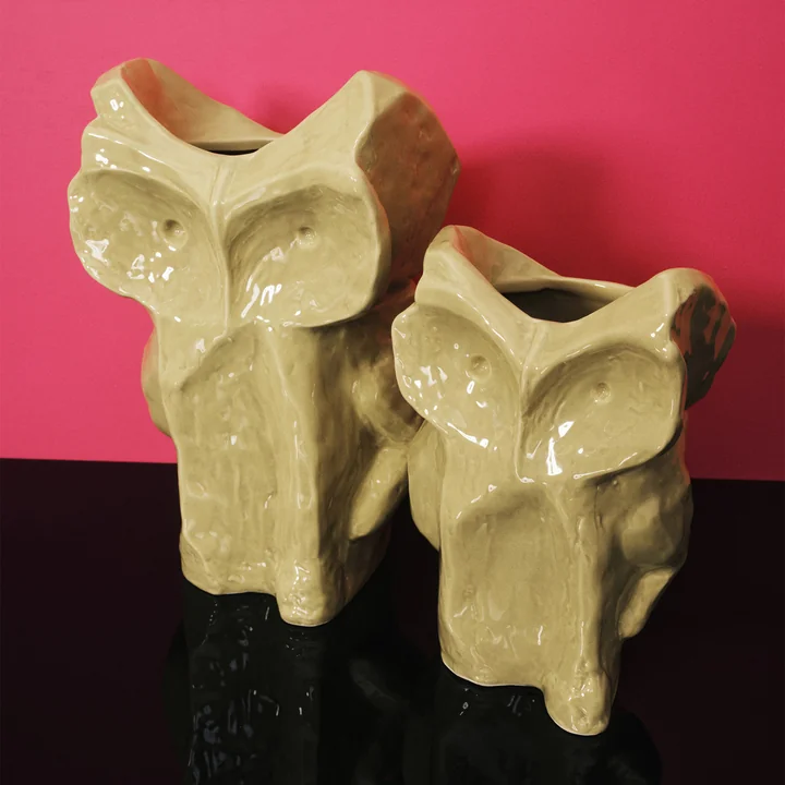 Serax - After Midnight Vase Owl, S, hellblau