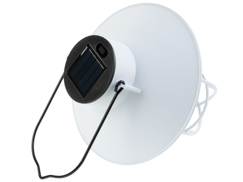 COCON Laterne LED Solar, Weiss Dekorative Beleuchtung für den Balkon, die Terrasse oder den Garten