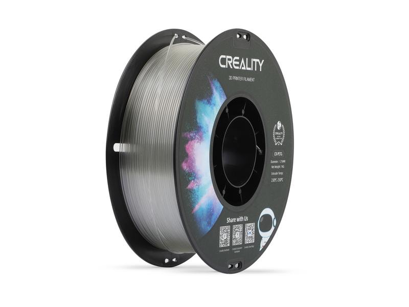 Creality Filament PETG, Transparent, 1.75 mm, 1 kg PETG 3D Drucker Filament