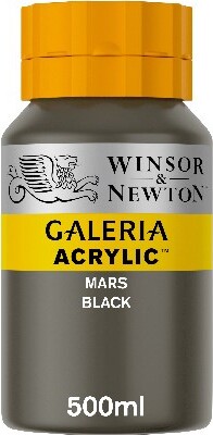 Winsor & Newton - Akrylmaling - Mars Black 500 ML