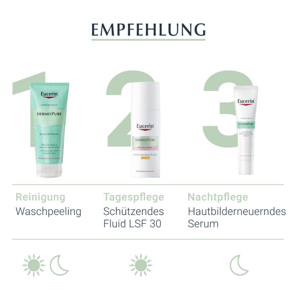Eucerin® DermoPure Waschpeeling – zur sanften Reinigung unreiner Haut und zur Verfeinerung der Hautstruktur