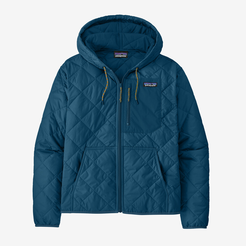 Damen-Bomberjacke mit Rautensteppung und Kapuze