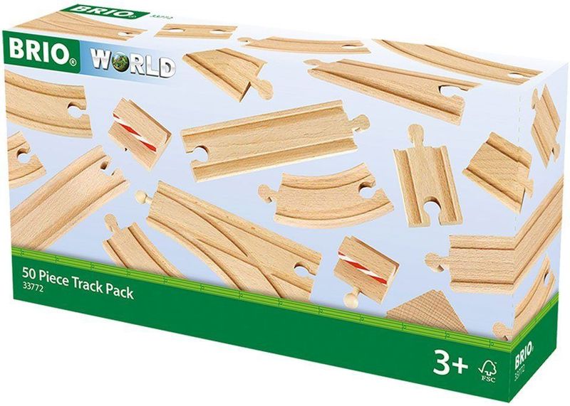 Brio - Treinrails - 50 Stuks - Uitbreidingsset
