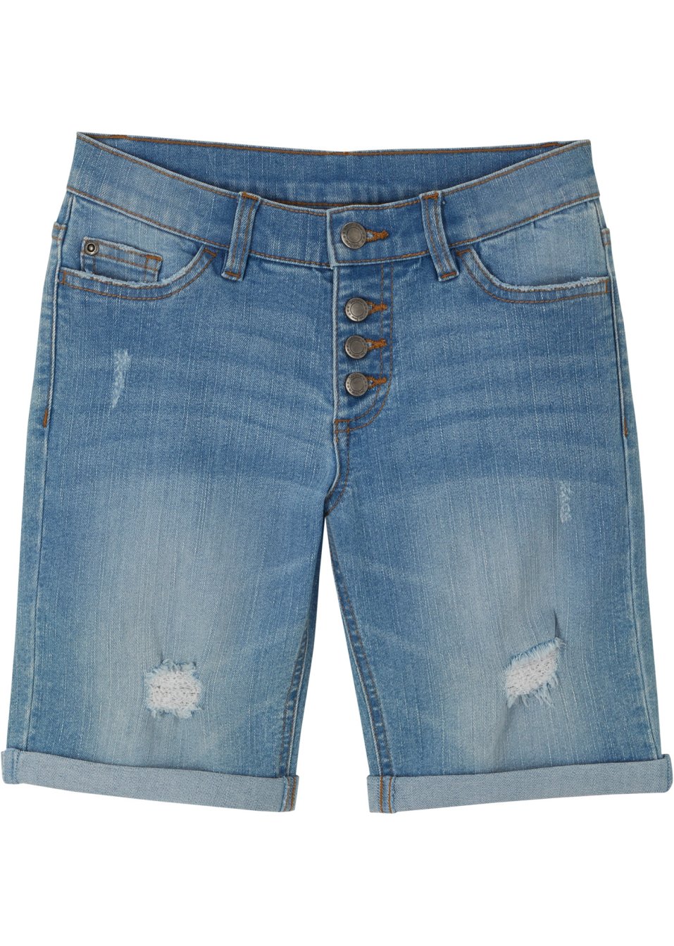 Short en jean extensible fille
