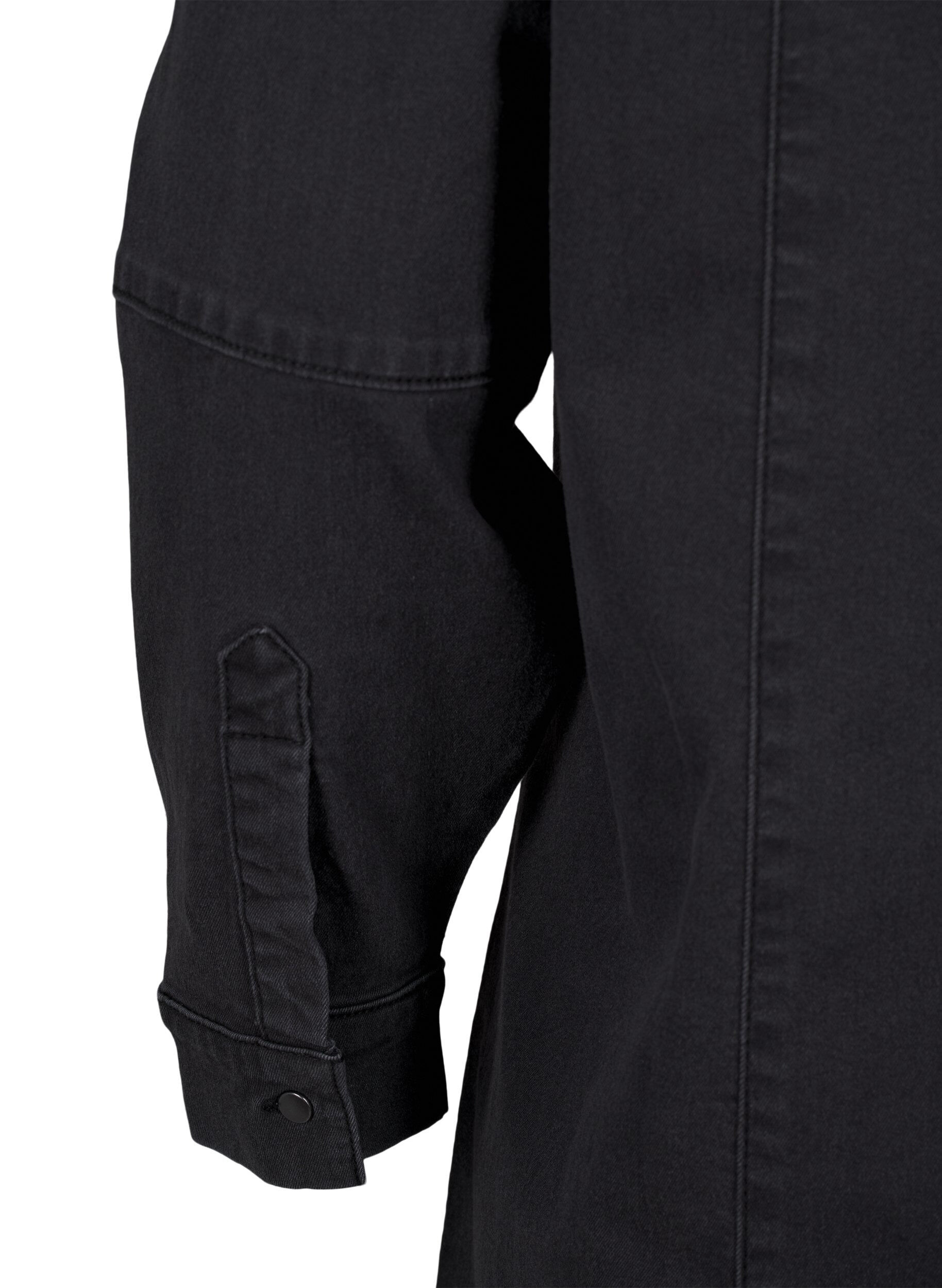 A-shape denimkjole med lynlås