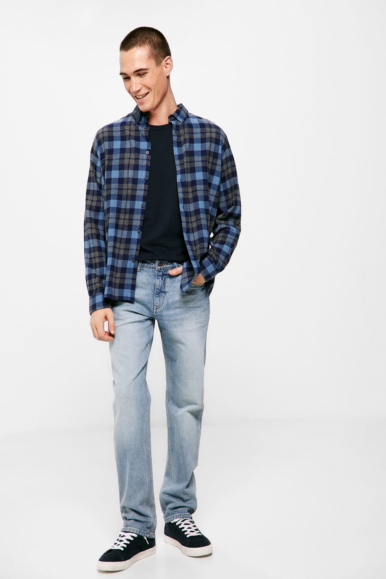Camisa xadrez de flanela