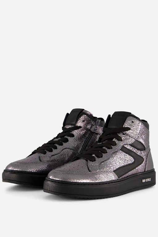 HIP hoge sneakers metallic zilver