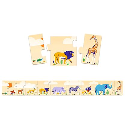 Djeco Puzzlespiel - 10 st. - Tiere