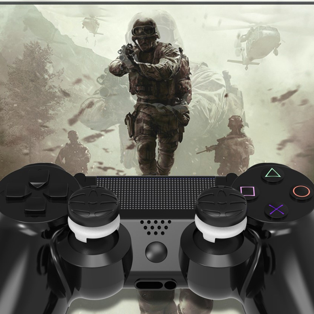 (8er Set) Joystick Thumbstick Anti-Rutsch Silikon Grip Kappen in verschiedenen Höhen für PS5 / PS4 / Switch Pro Controller