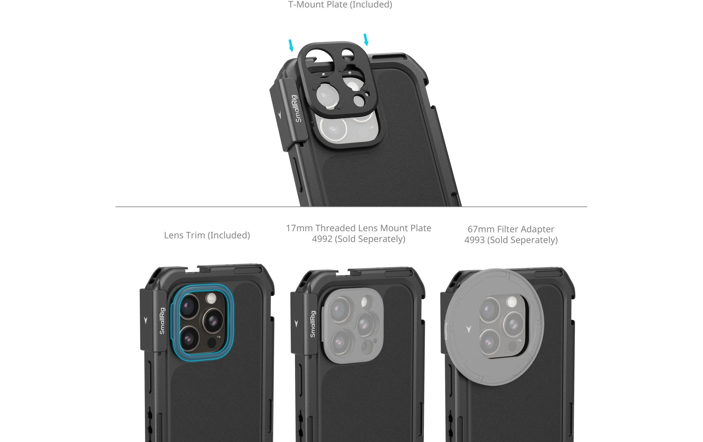 Cage Flaggschiff-Edition für iPhone 16 Pro MaxTelefonkäfig-Kit für das iPhone 16 Pro Max